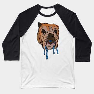 Slimey English Bulldog Baseball T-Shirt